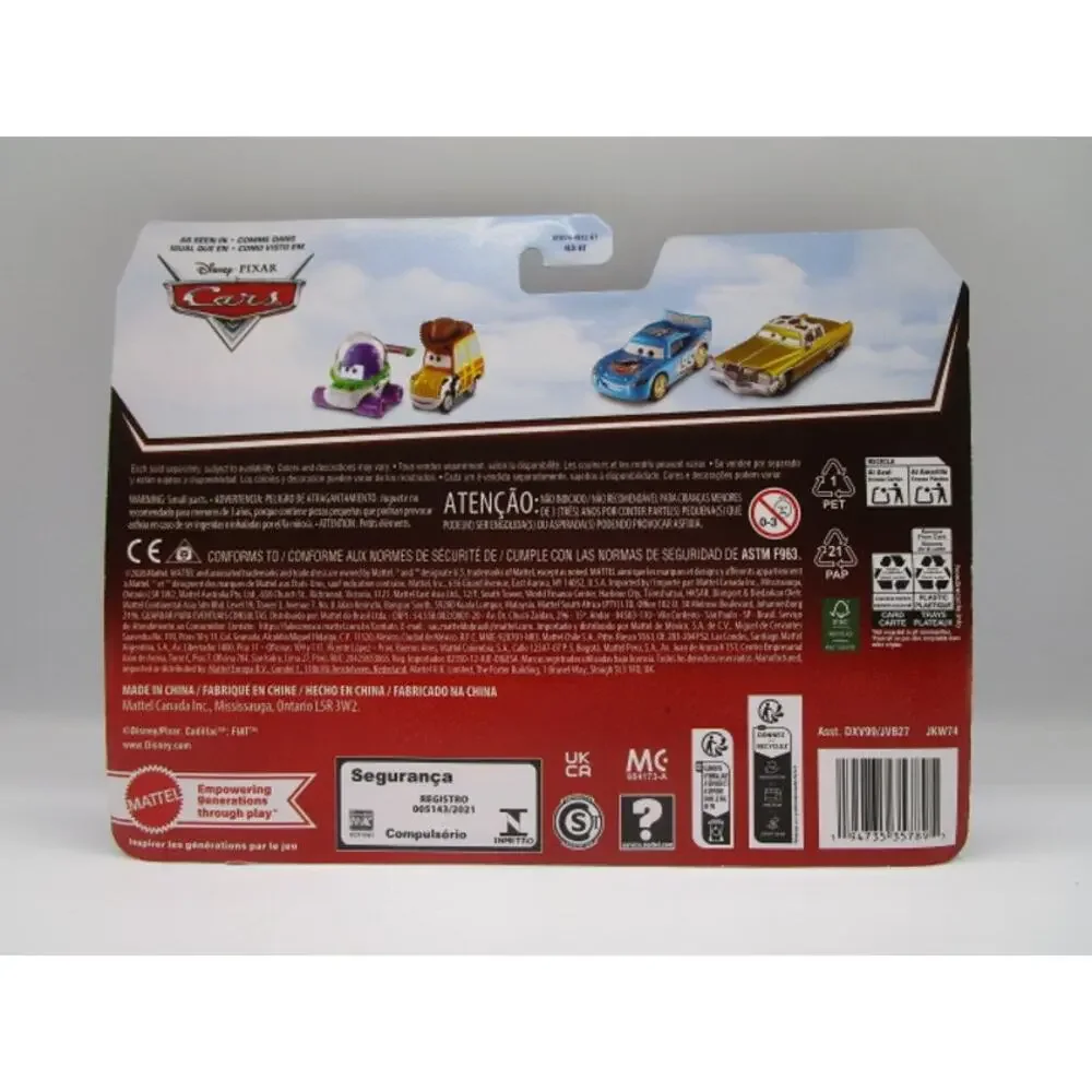 Disney Pixar Cars Red Fire Truck & Guido 2 Pack Diecast Car 20th Anniversary
